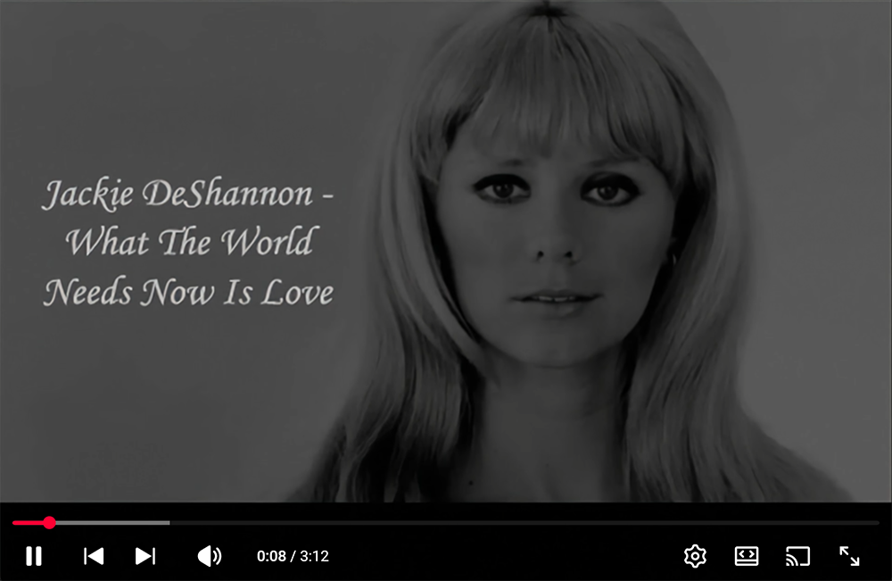 what the world needs now